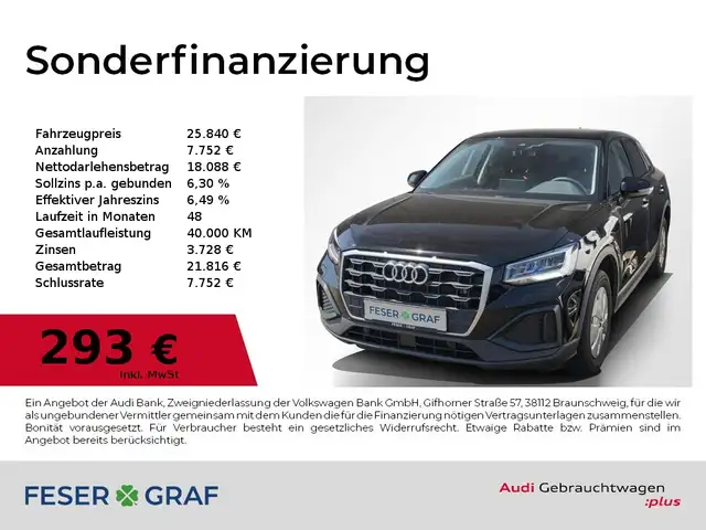 2023 Audi Q2 in Black for sale