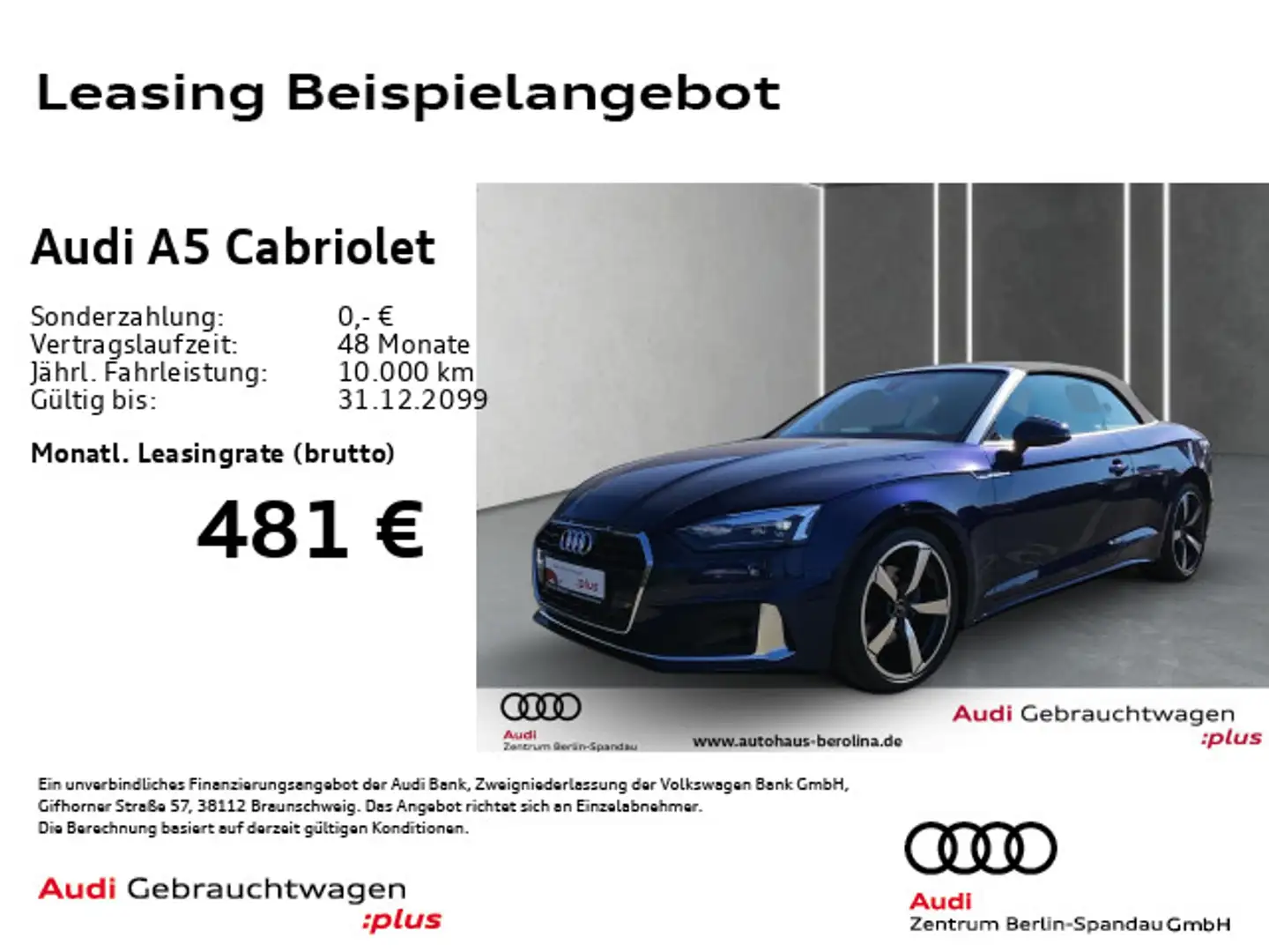 Audi A5 35 TFSI Adv. S tronic*NAV+*GRA*SHZ* Blau - 1