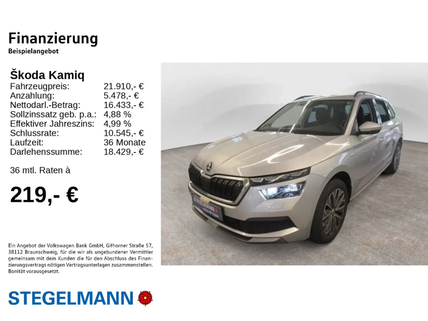 Skoda Kamiq 1.0 TSI DSG Tour Silber - 2