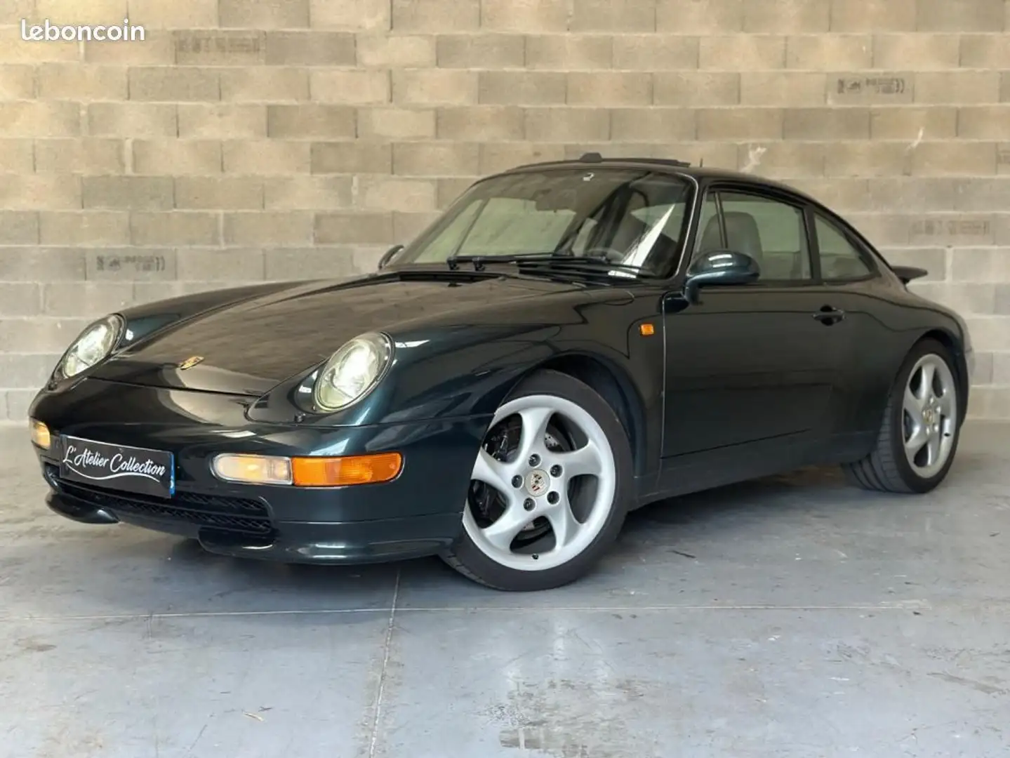 Porsche 911 993 Carrera 2 Coupé vert aventure Toit ouvrant Boi Verde - 2