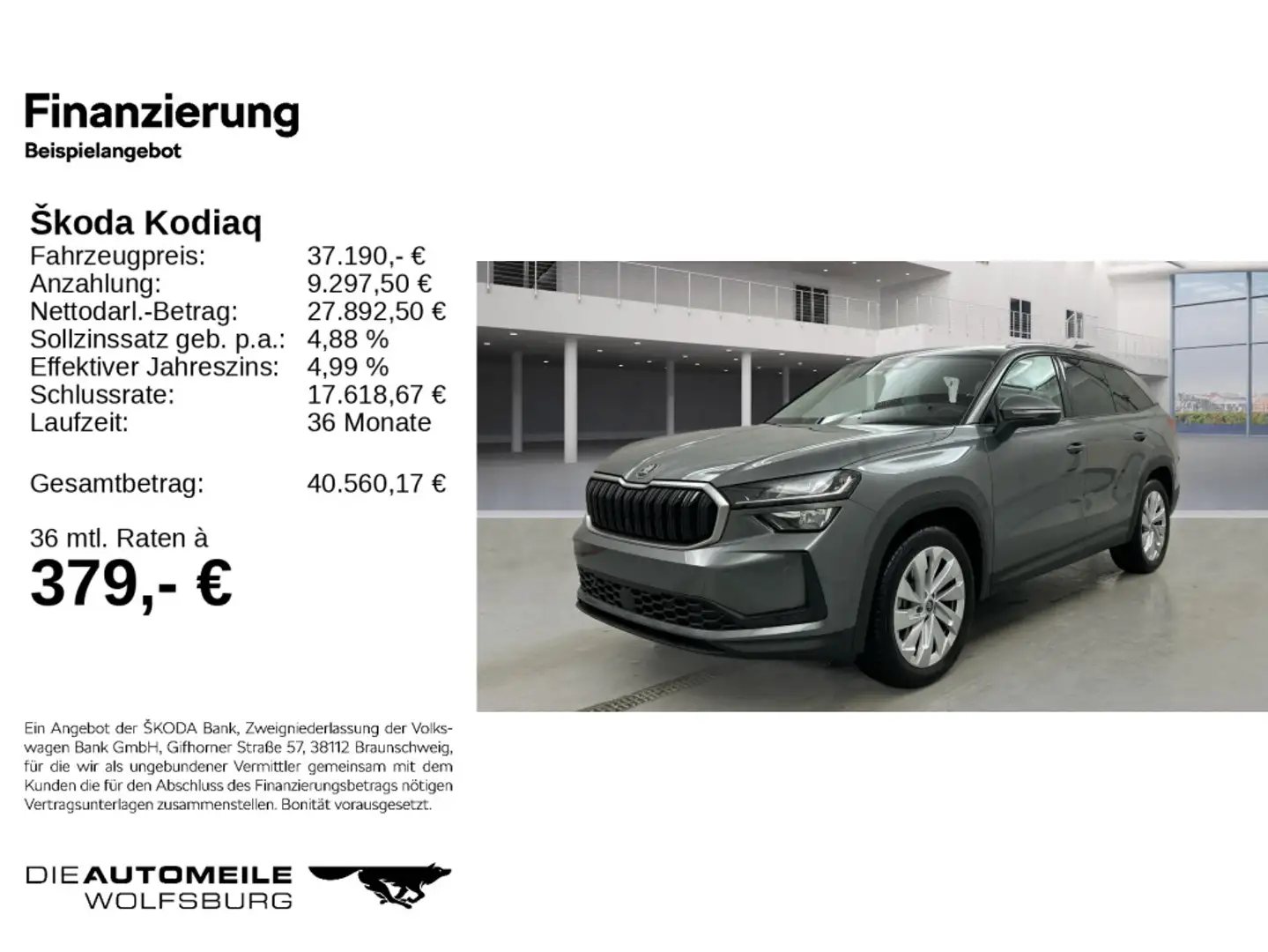 Skoda Kodiaq 1.5TSI DSG Selection NAVI/KOMFORT/ACC Grau - 2