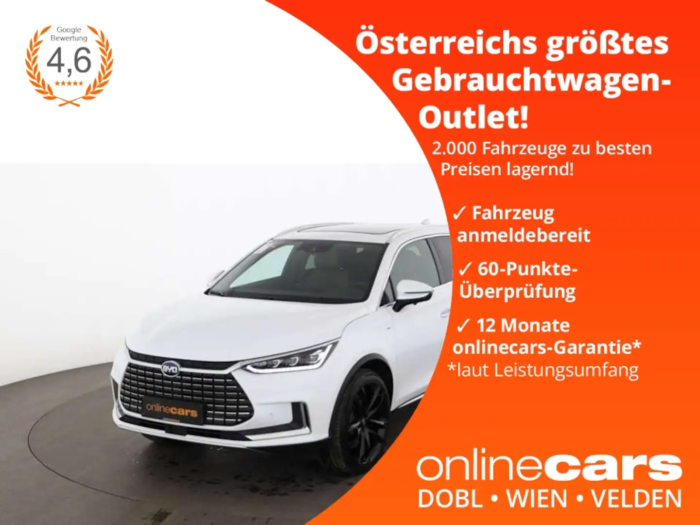 BYD Tang 86,4kWh Flagship Aut 7-SITZER LED HEAD-UP Blanc - 1