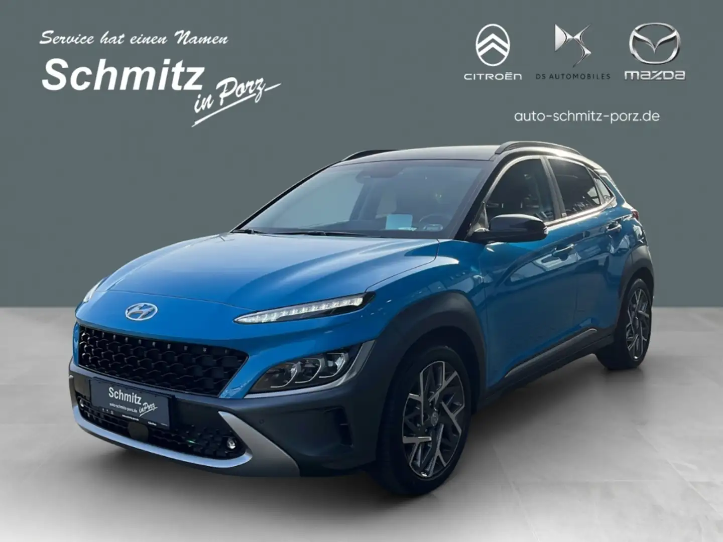 Hyundai KONA HUD Navi LED ACC Apple CarPlay Android Auto Klimaa Blau - 1