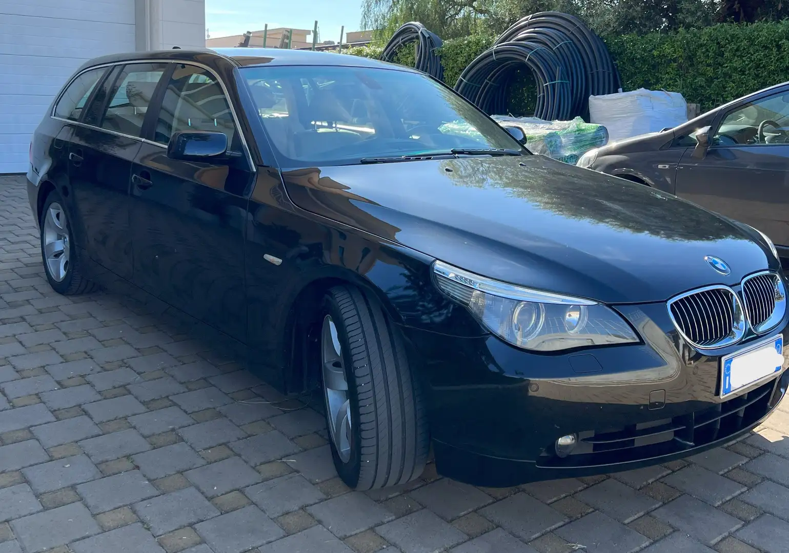 BMW 530 Serie 5 E61 2003 Touring 530d Touring Futura 231cv Fekete - 2