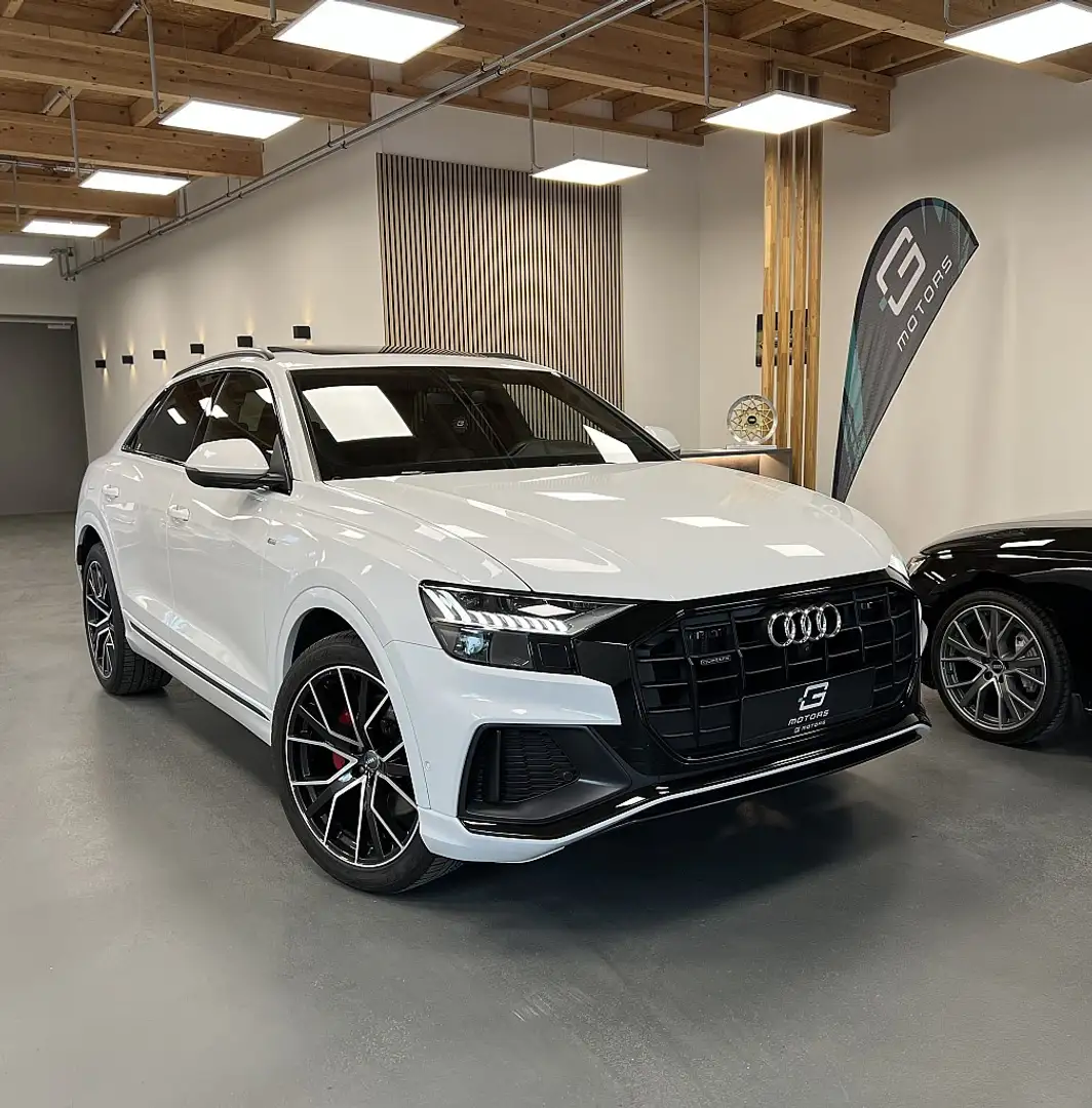 Audi Q8 50 TDI SPORT QUATTRO GLETSCHER S-SITZE BLACK PANO Weiß - 1