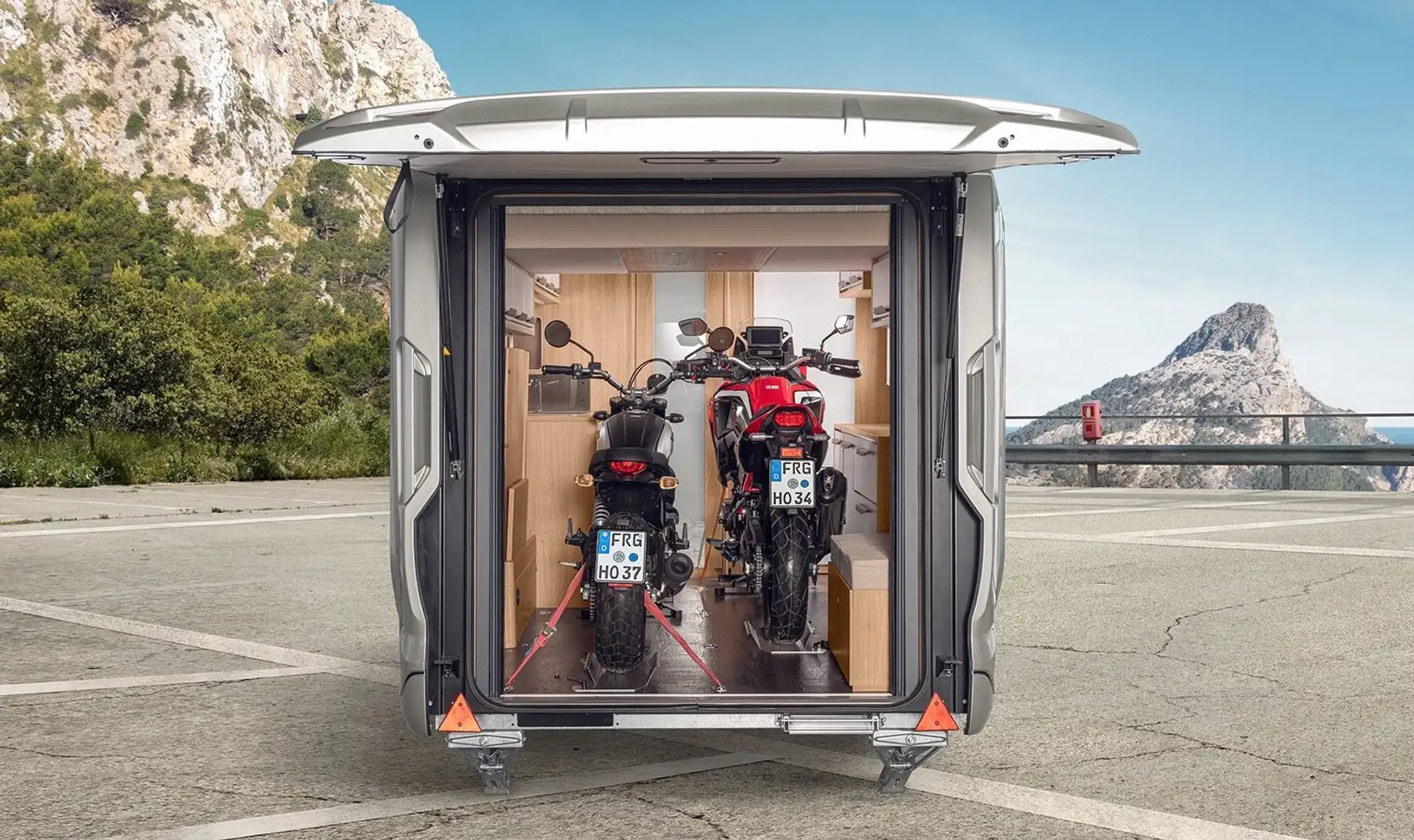 Sonstige Marken DESEO 400 TR *Motorrad*2.000KG*Markise Weiß - 2