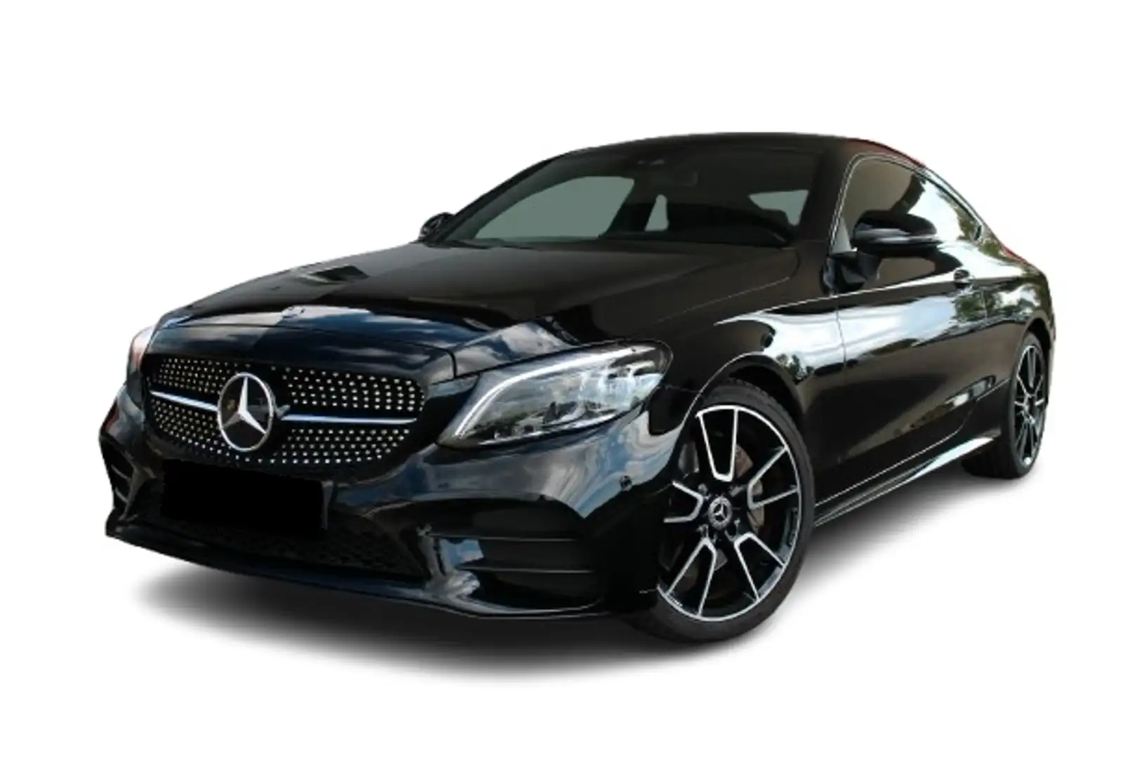 Mercedes-Benz C 180 Coupe AMG LINE LED Pano 360° AHK Sitzbelüftung Schwarz - 1