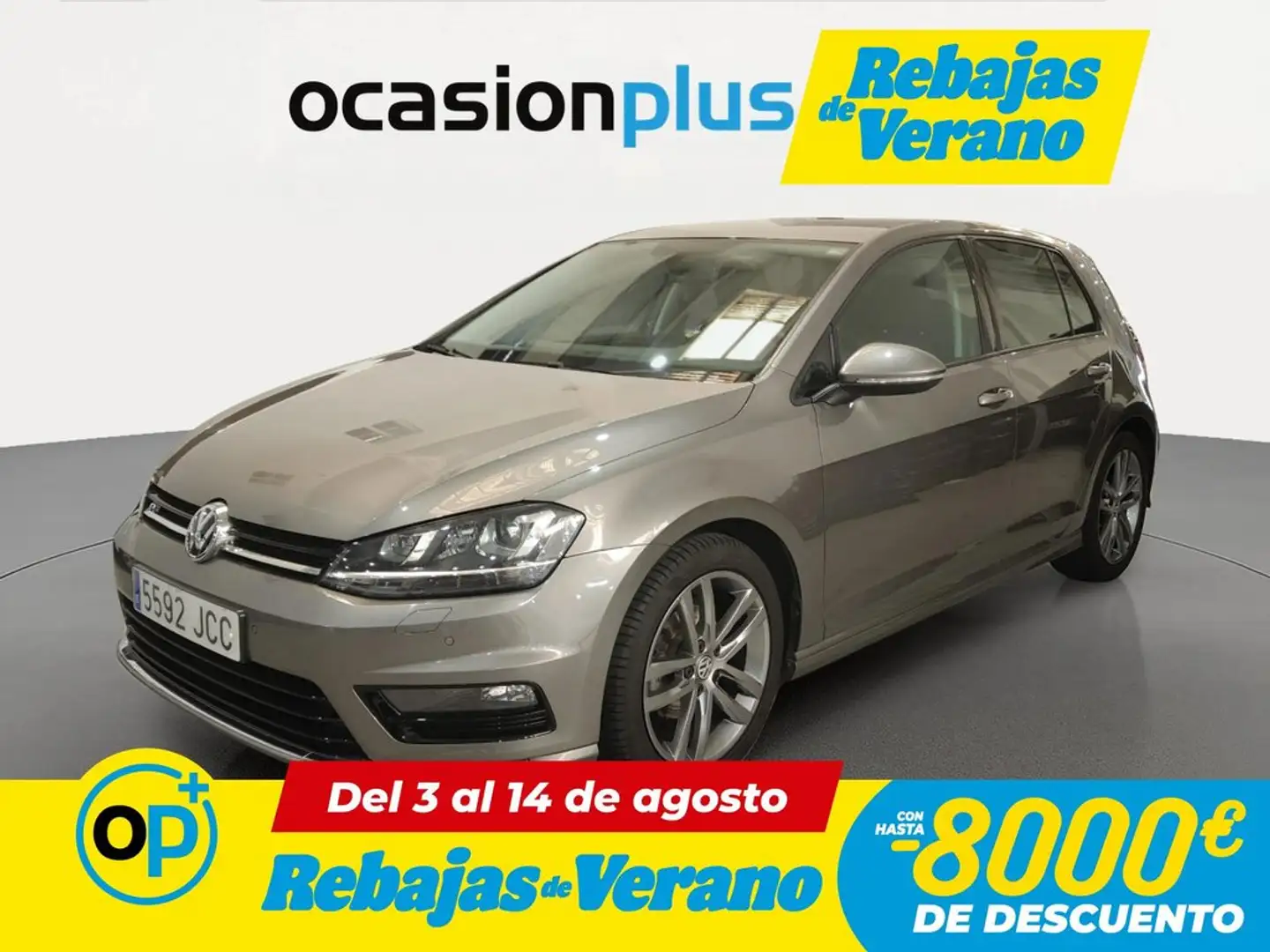 Volkswagen Golf 1.6TDI CR BMT Sport 105 Gris - 1