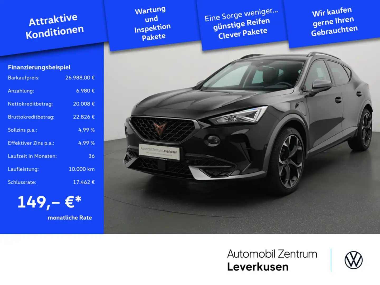 CUPRA Formentor DSG CARPLAY LEDER ACC LED Schwarz - 1