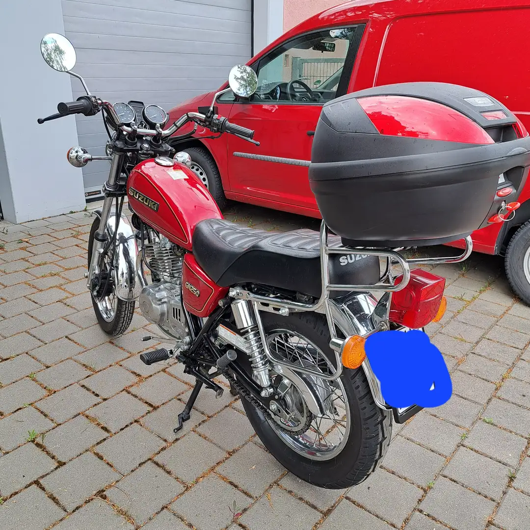 Suzuki GN 250 Rood - 2
