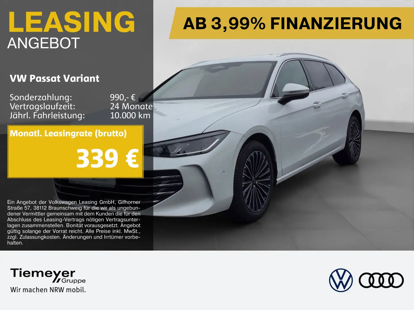 Volkswagen Passat Variant 2.0 TDI 4M DSG ELEGANCE ST.HEIZ H Weiß - 1