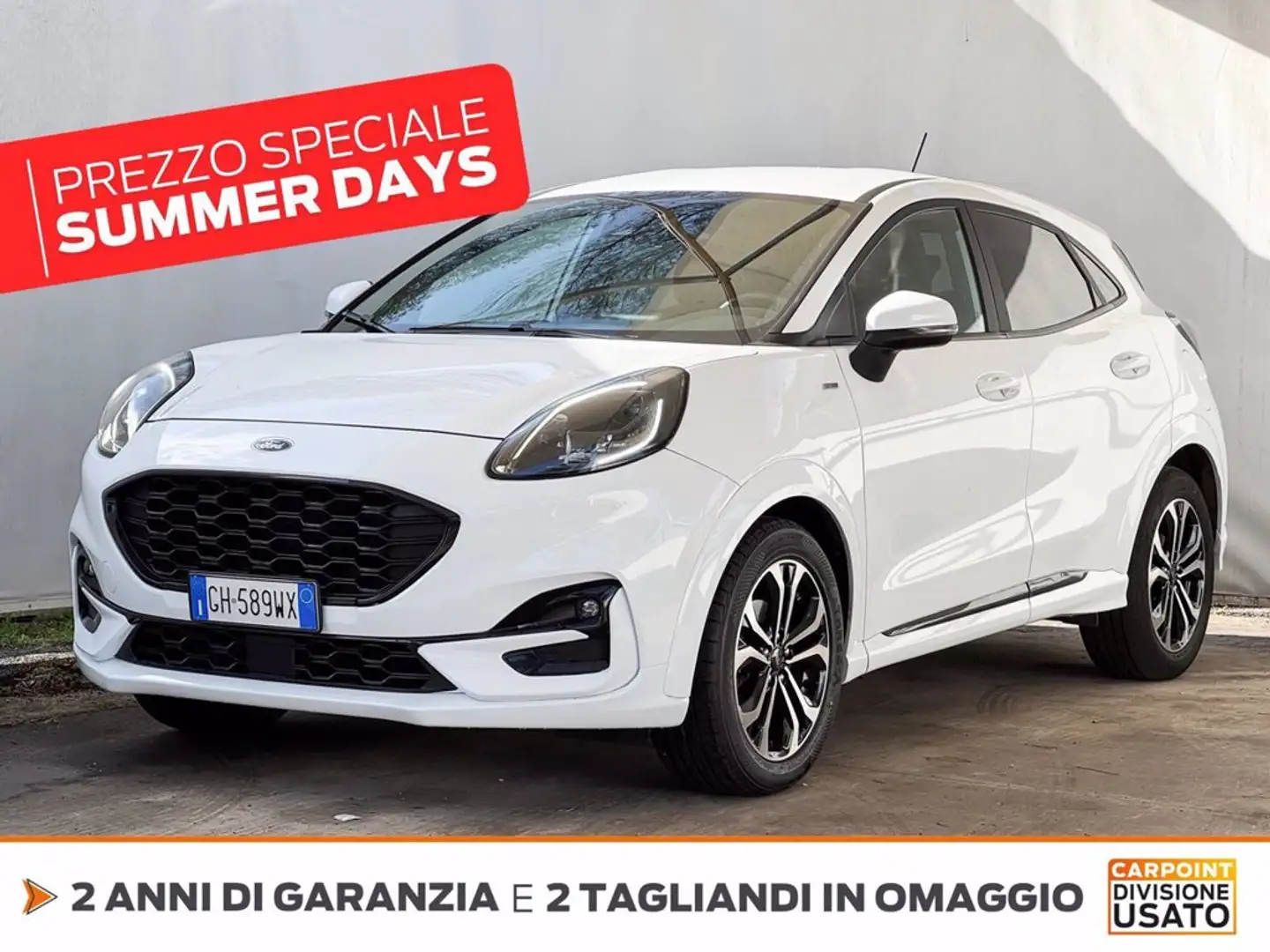 Ford Puma 1.0 ecoboost h st-line s&s 125cv Білий - 1
