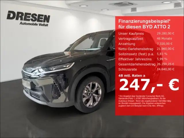 BYD Atto 2 Active/LED/Panorama/Navi/Leder/Rückfahrkamera/Abst
