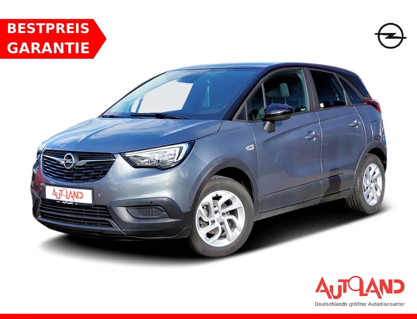 Opel Crossland X 1.2 Edition SHZ LHZ Tempomat Android A Grau - 1