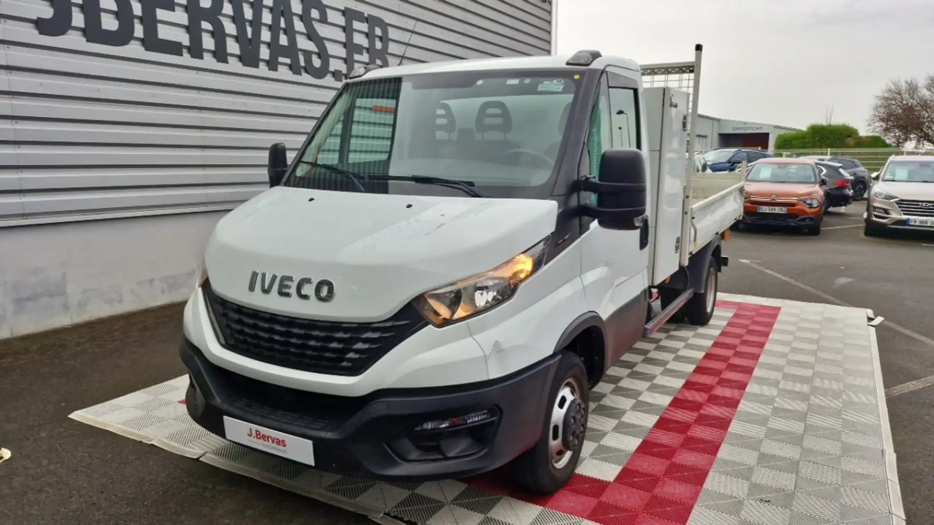 Iveco Daily 35 C 16 quad-leaf bvm6 BENNE + COFFRE Blanc - 2