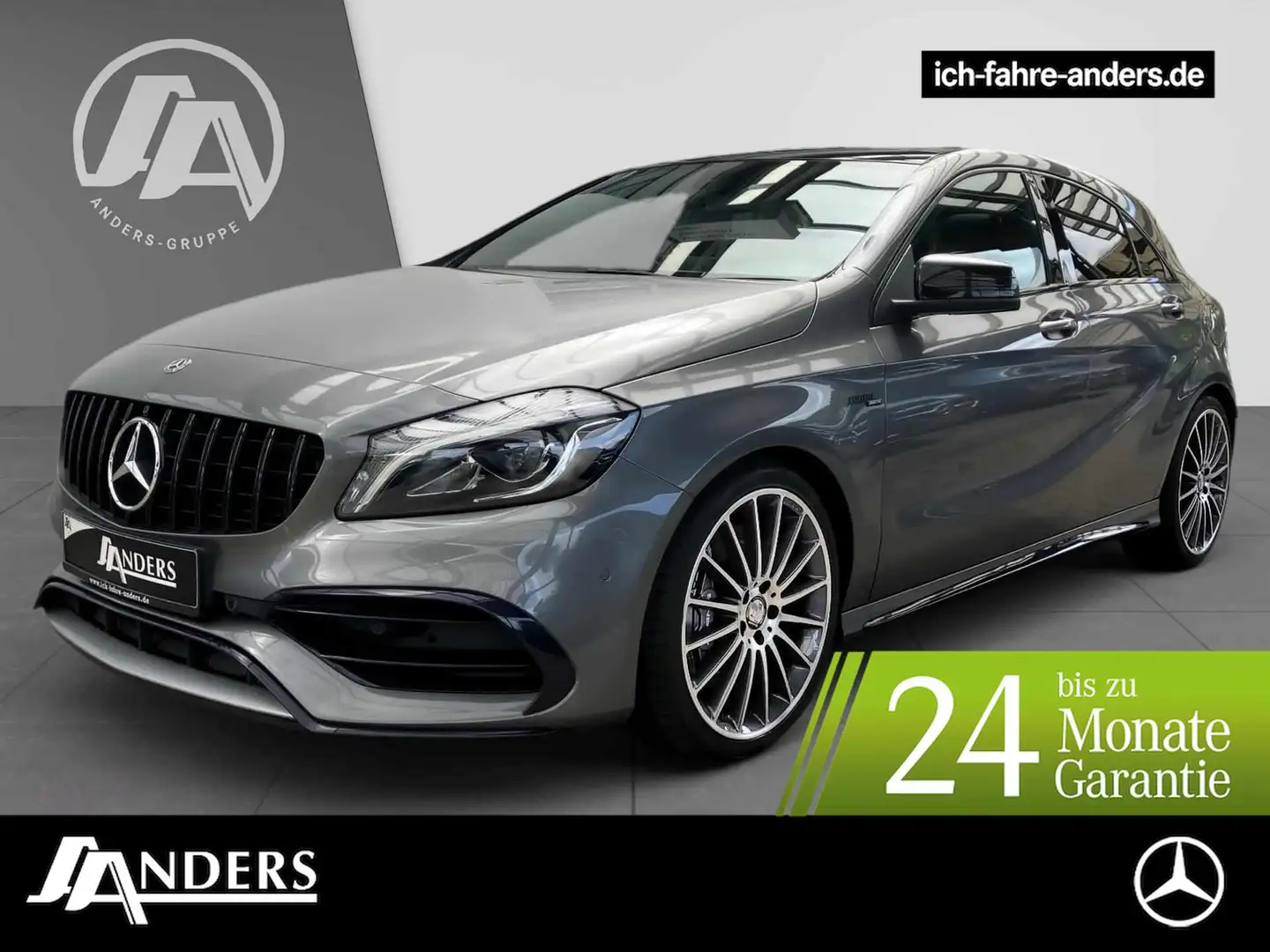 Mercedes-Benz A 45 AMG 4M Navi+SHZ+LED+PDC+Kamera+Pano+Thermo Gris - 1