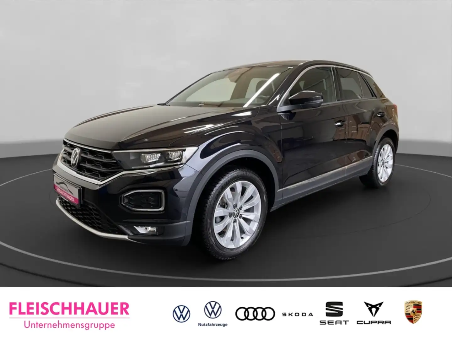 Volkswagen T-Roc 1.5 TSI Sport Navi LED El. Heckklappe Apple CarPla Zwart - 1
