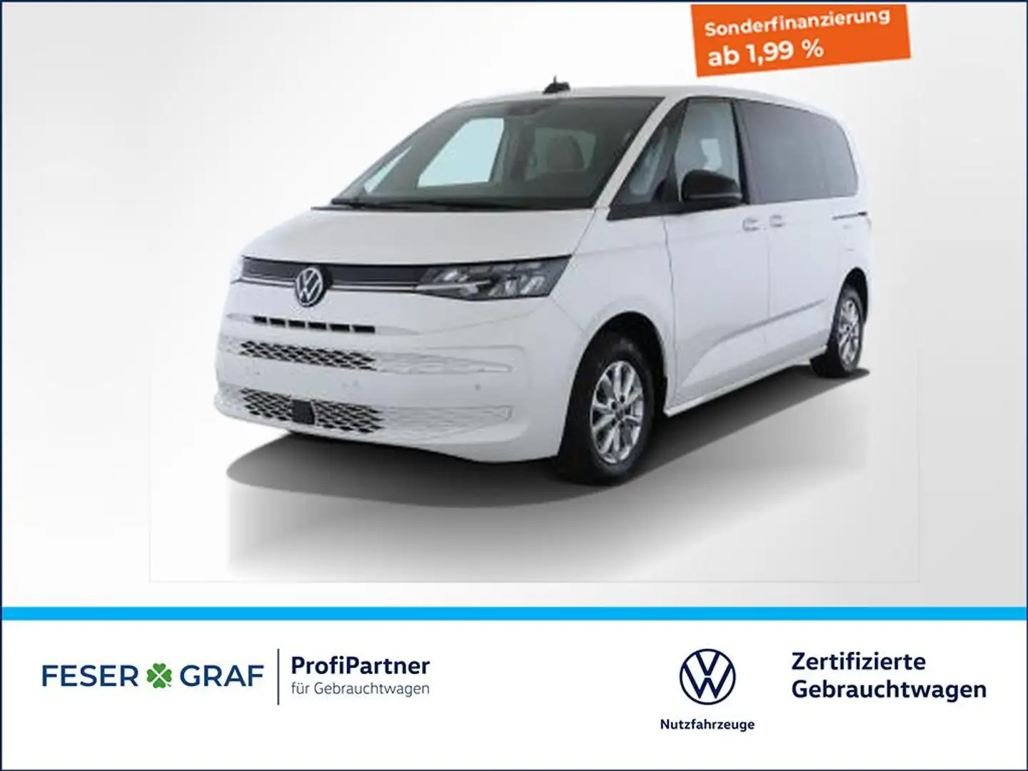 Volkswagen T7 Multivan 2.0 TDI Life DSG 6Sitze AHK / Business+Akustik-Pak Weiß - 1