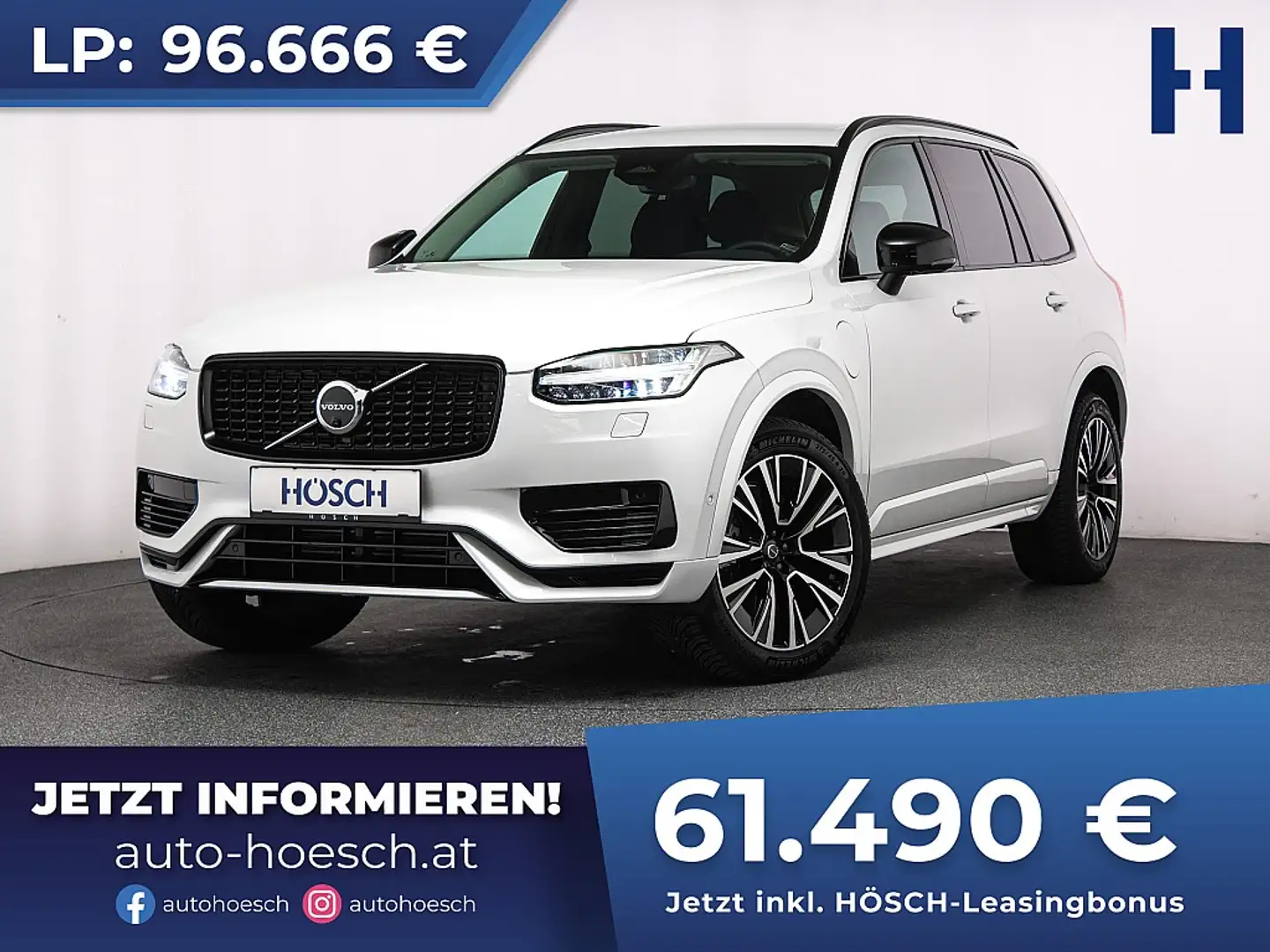Volvo XC90 T8 eAWD Plus Dark 7-Sitzer TRAUMWAGEN Weiß - 1