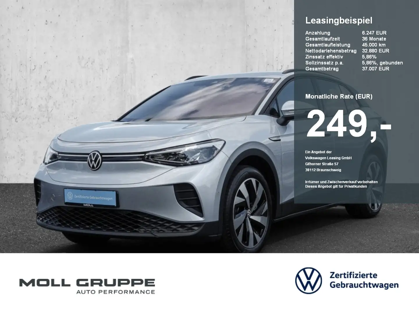Volkswagen ID.4 Pro Performance LED NAVI ACC Argent - 1