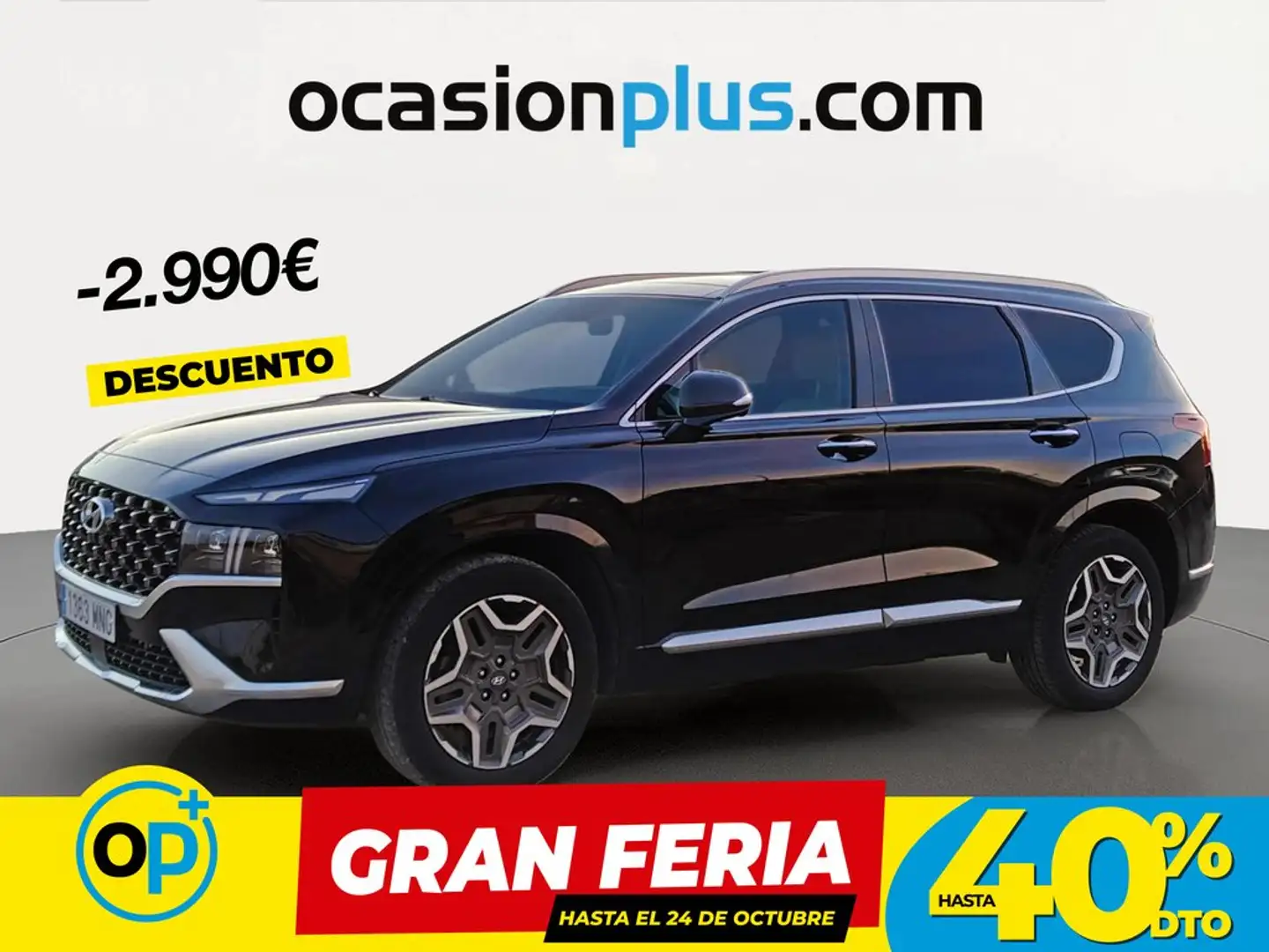 Hyundai SANTA FE 1.6TGDI PHEV Style 7pl 4WD 6AT Negro - 1