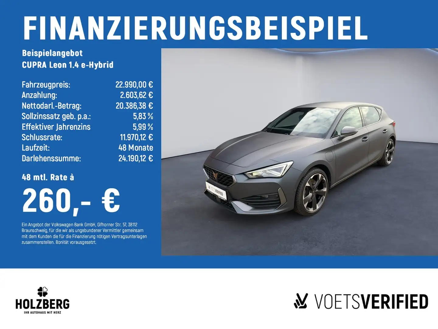 CUPRA Leon 1.4 e-Hybrid NAVI+RFK+ACC Grau - 2