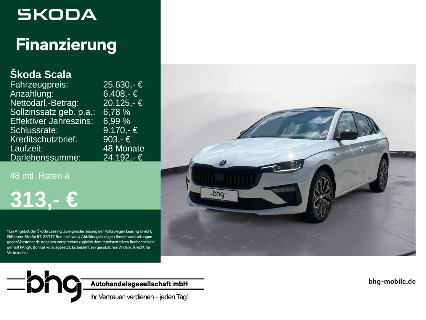 Skoda Scala 1.0 TSI DSG Drive Bianco - 1