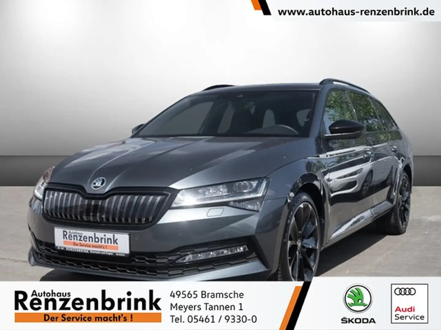 Skoda Superb Combi 1.4 iV Sportline AHK+PANO+DCC+360°+MATRIX Grau - 1