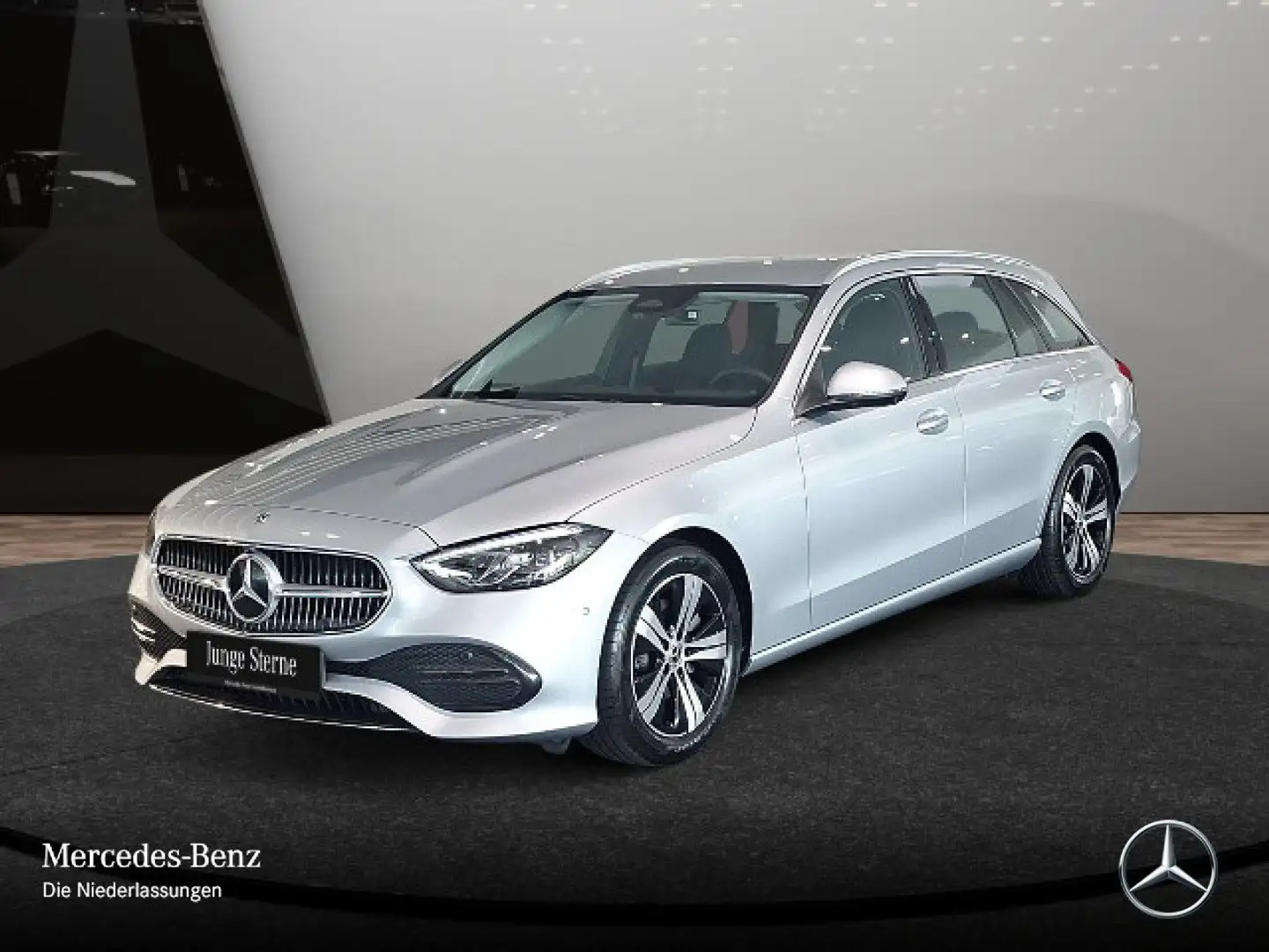 Mercedes-Benz C 200 T AVANTG+360+AHK+LED+KEYLESS+9G Argent - 2