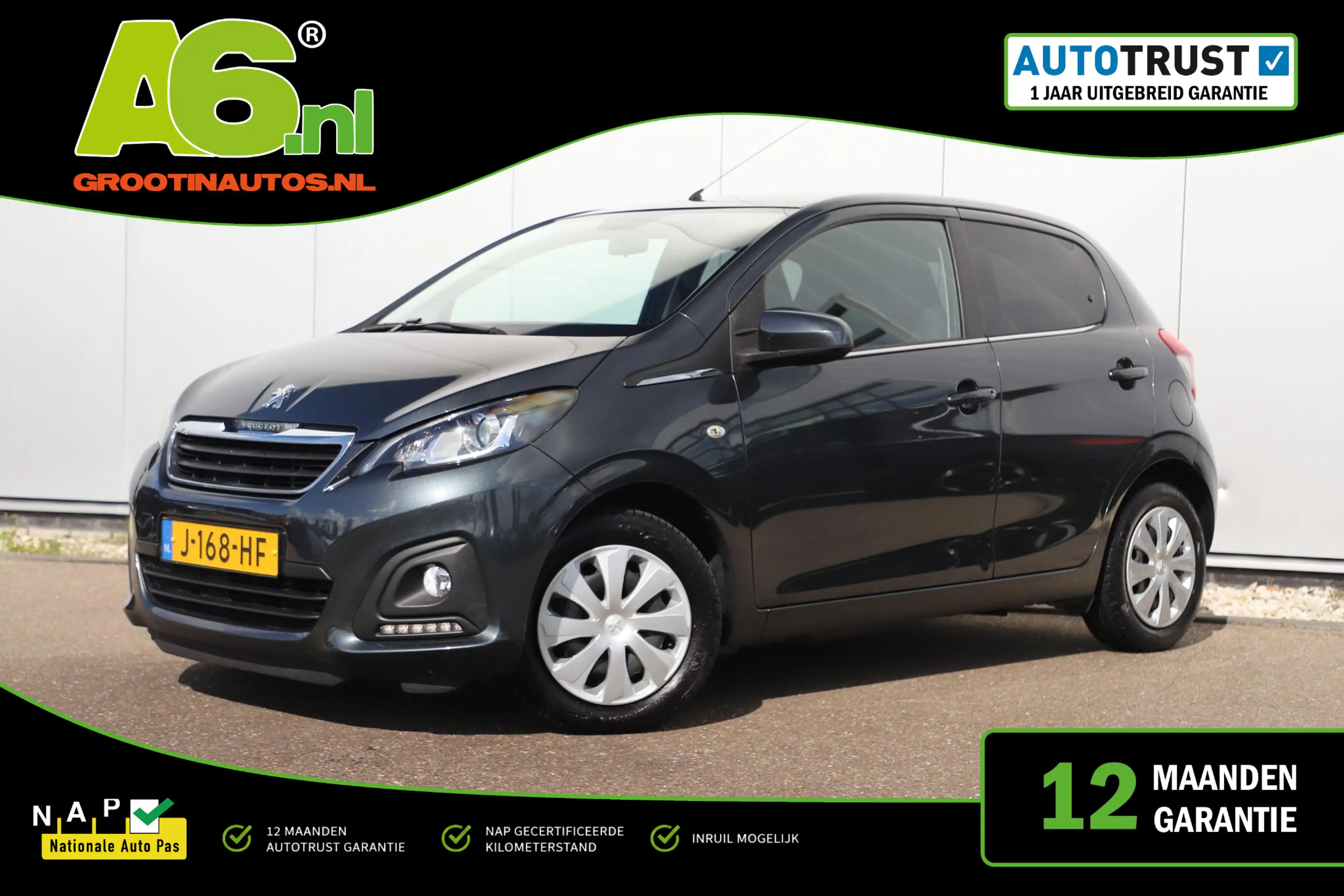 Peugeot 108 1.0 e-VTi Active Airco Radio Bluetooth Donkere Ram