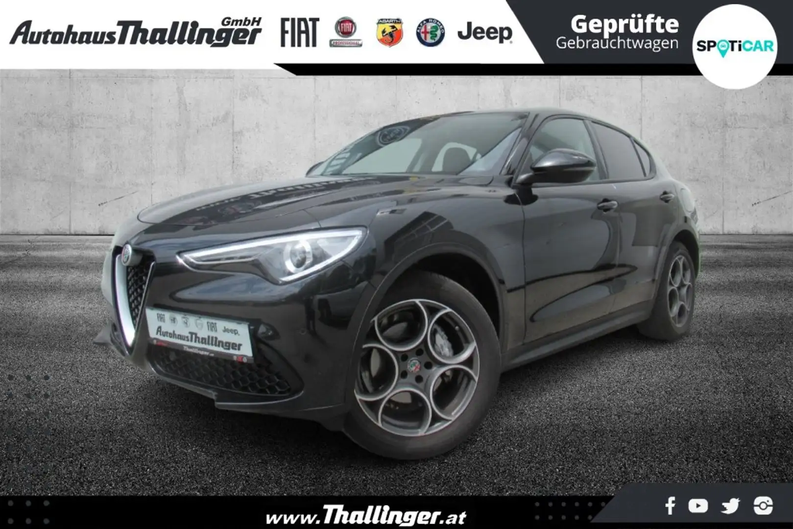 Alfa Romeo Stelvio 190 AWD AUT BUSINESS **VIELE EXTRAS** Schwarz - 1