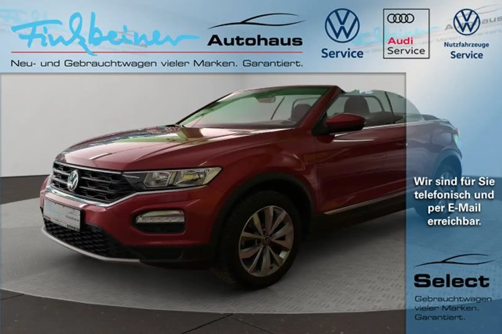 Volkswagen T-Roc Cabriolet Style 1.0l TSI Bluetooth Navi Rot - 1