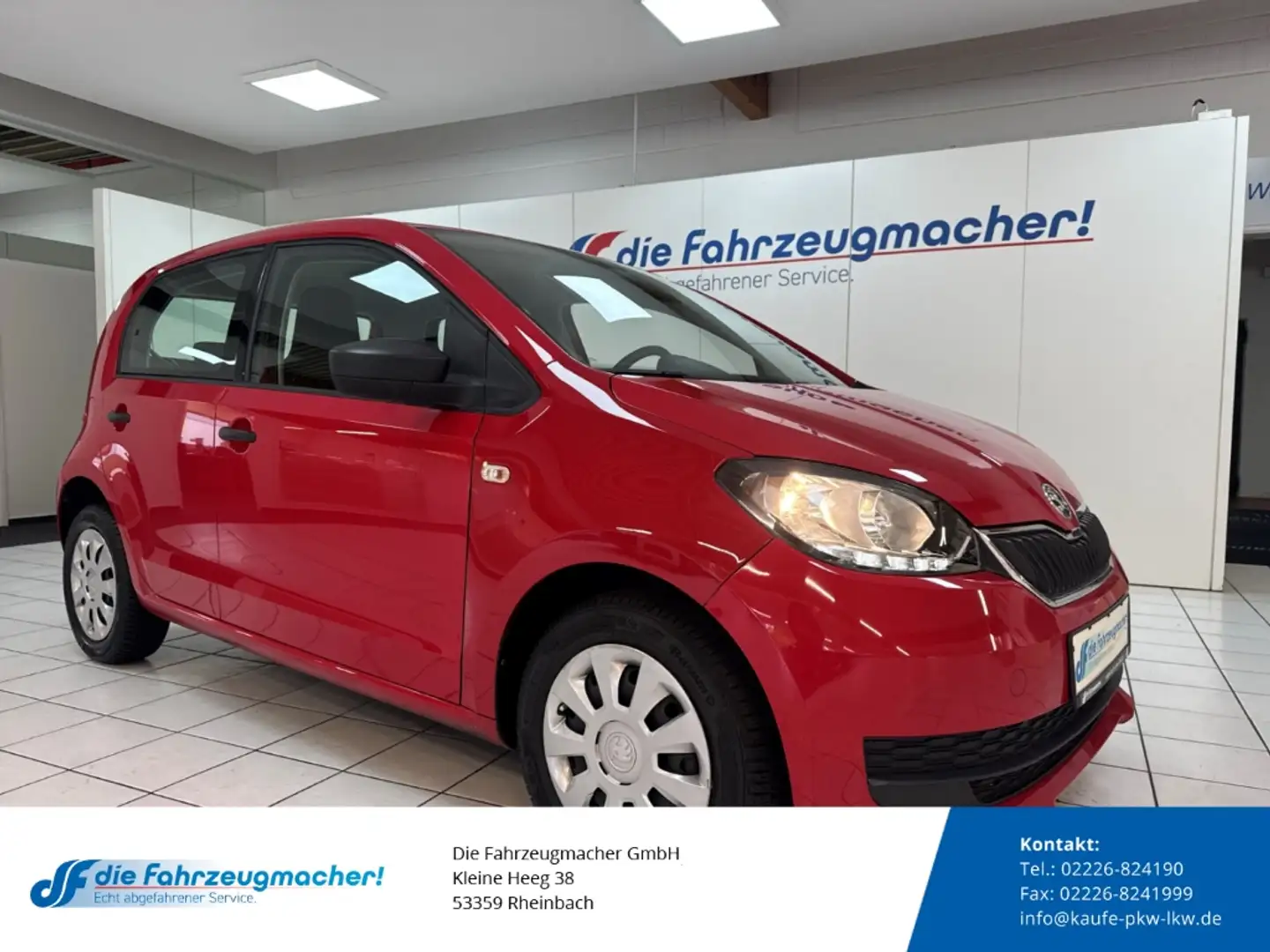Skoda Citigo Active Berganfahrass. GA Klima teilb.Rücksb eFH Ta Rood - 1