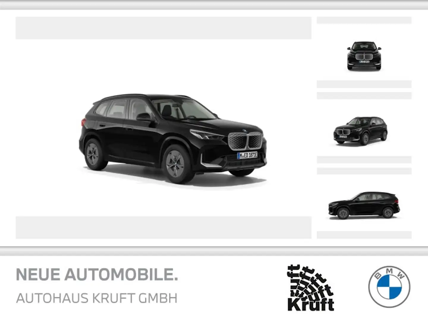 BMW iX1 eDrive20  17LM+NAVI+LED+SHZ+KAMERA+PDC DAB Noir - 1