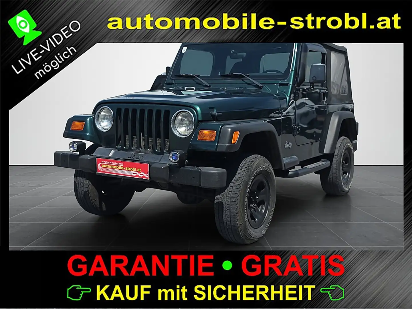 Jeep Wrangler 2,5 Soft Top*Top-Zustand* Grün - 1