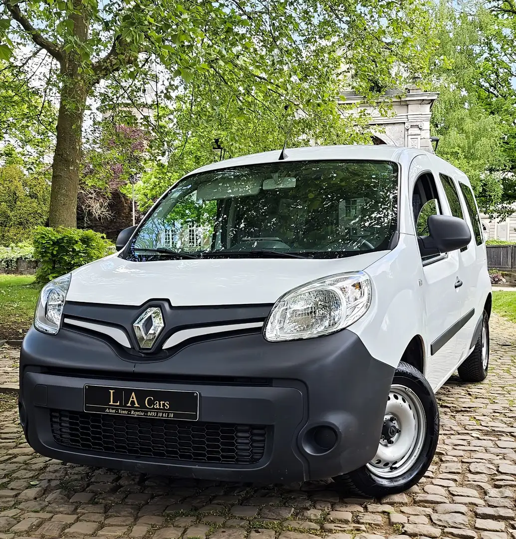 Renault Kangoo 7750€+TVA/GARANTIE 12M/1ER MAIN/HISTORIQUE Wit - 2