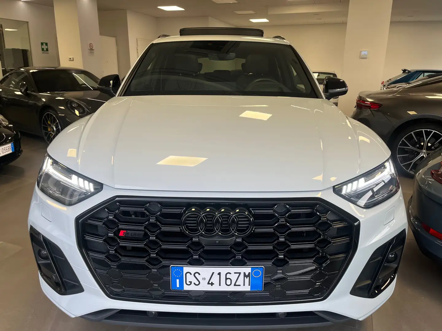 Audi SQ5 SPB 3.0 TDI MHEV QUATTRO TETTO GANCIO TRAINO FULL Bianco - 2