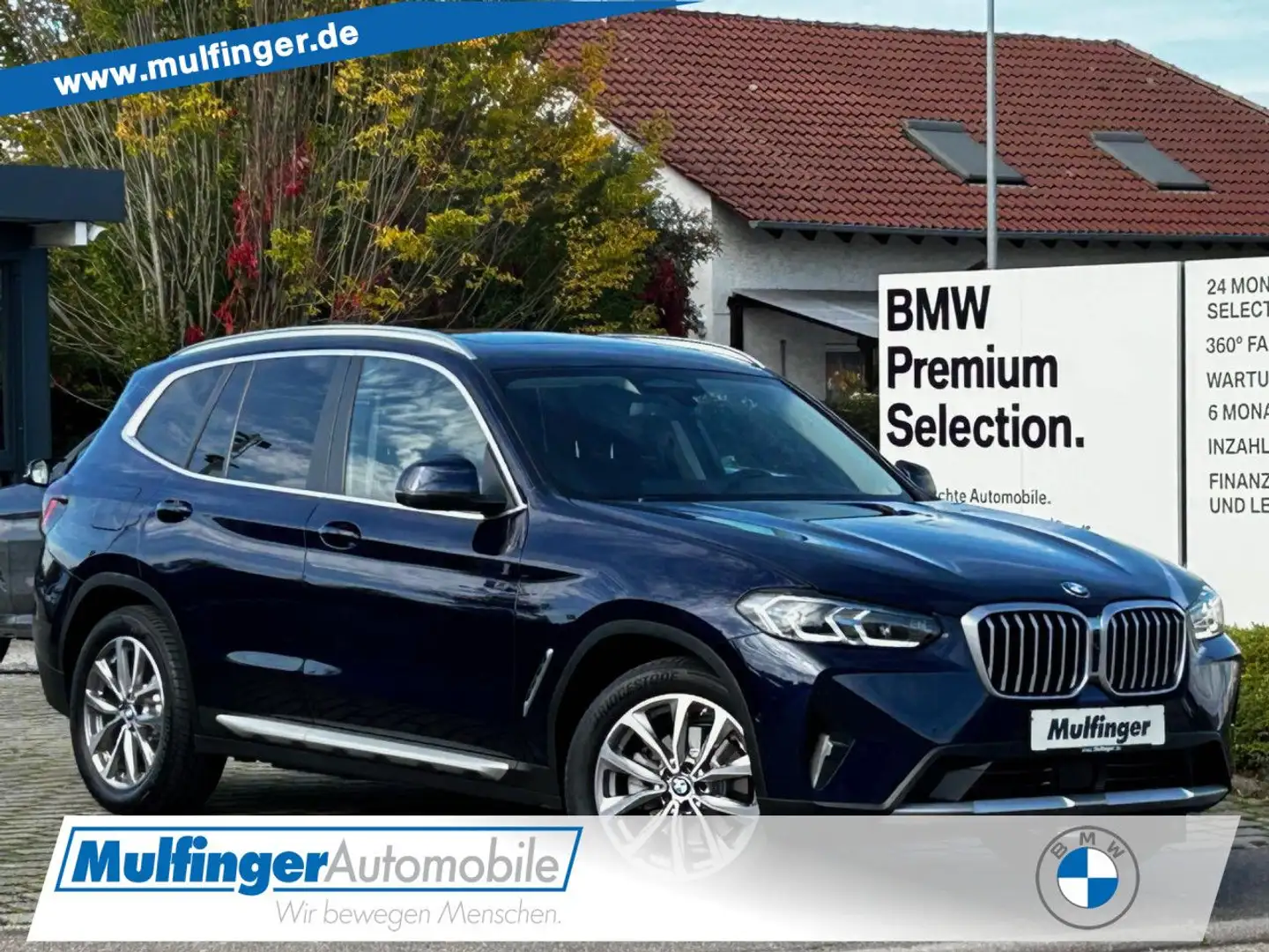 BMW X3 x20d Leder HUD ACC Pano.SuView.Laser HiFi AHK Blau - 1