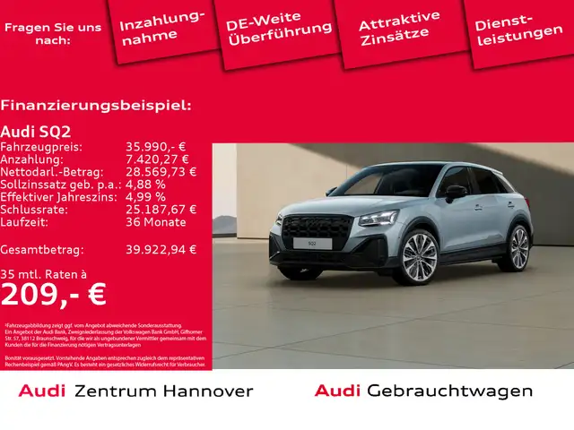 Audi SQ2 2.0 TFSI quattro Matrix Pano Kamera Navi vir