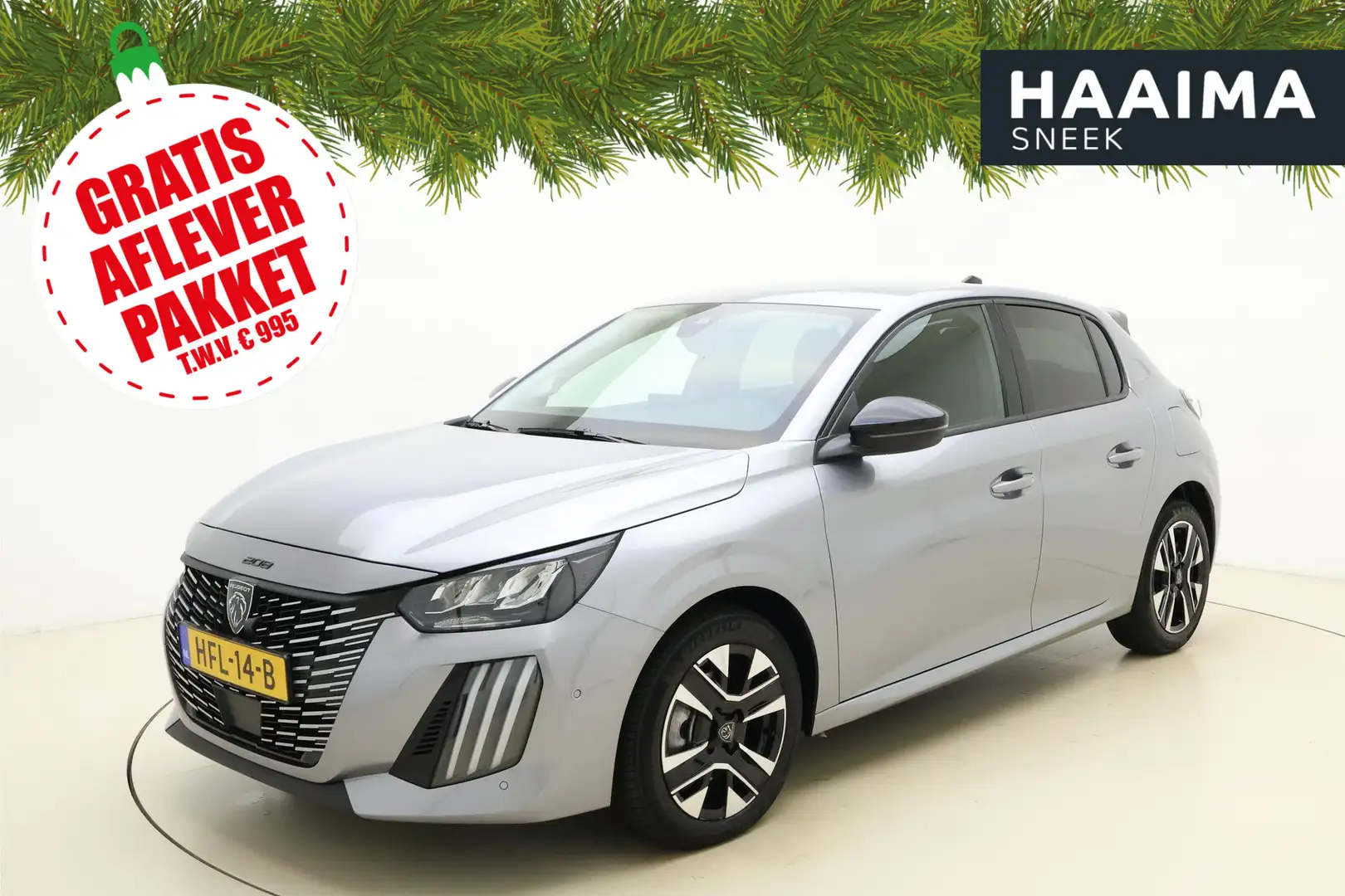 Peugeot 208 1.2 Hybrid 110 e-DCS6 Allure | Automaat | Camera v Grijs - 1