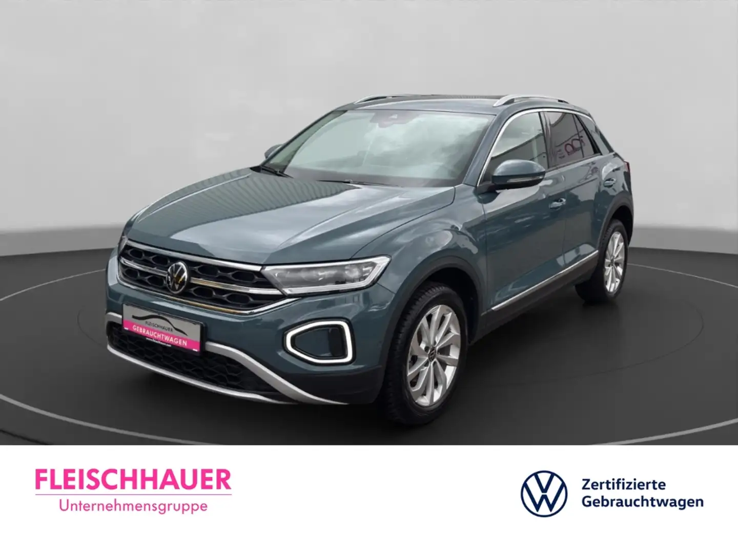 Volkswagen T-Roc 1.0 TSI Style StHz+Navi+CarPlay+ACC+PDC+LED Blu/Azzurro - 1