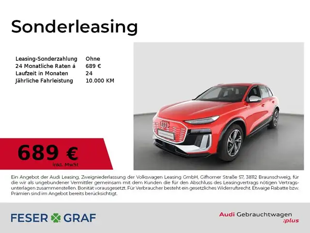 2026 Audi SQ6 E-Tron in Red for sale