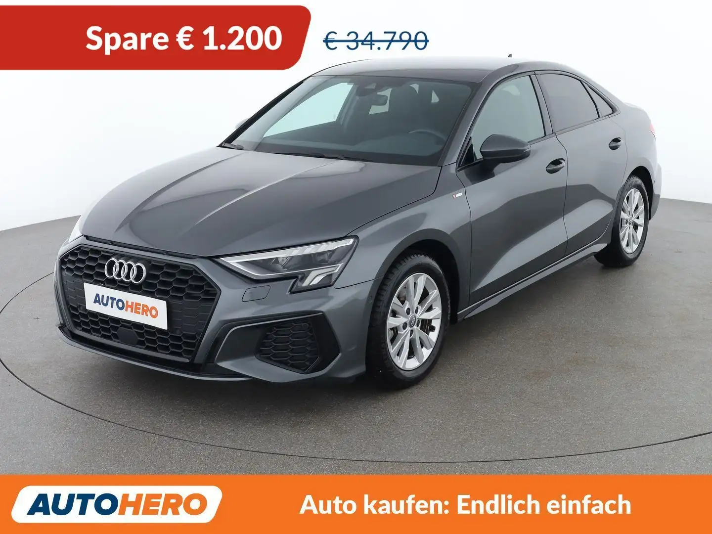 Audi A3 35 TFSI Mild-Hybrid S line Grau - 1