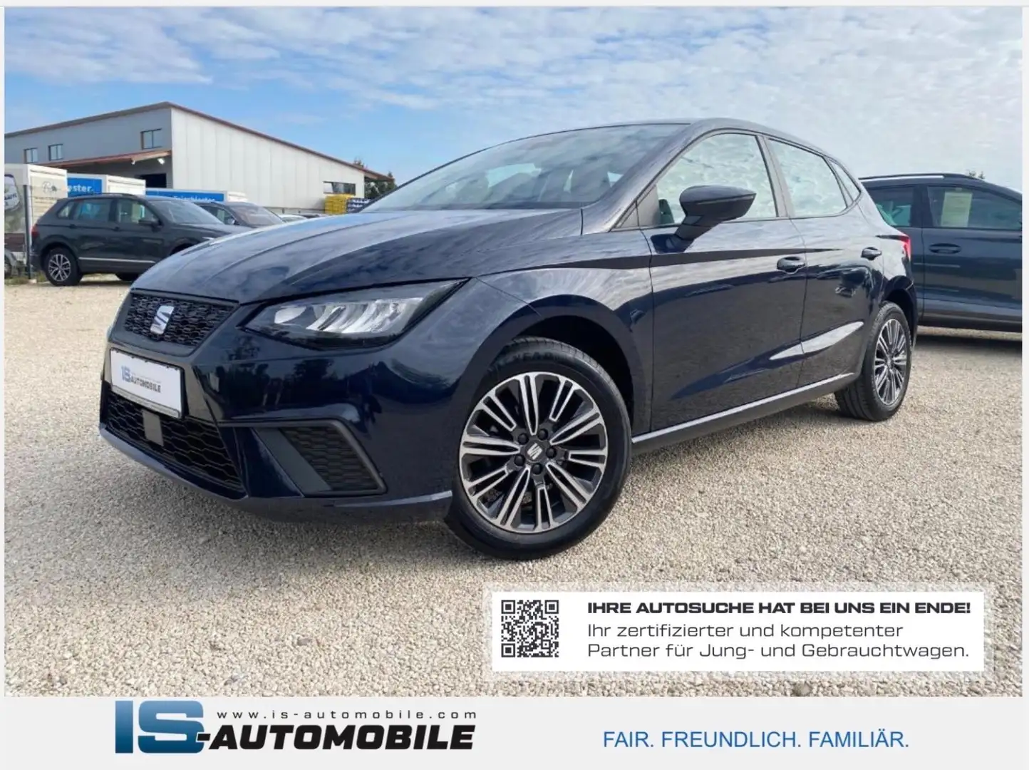 SEAT Ibiza Style,NAVI,LED,GRA,SHZ,DAB,AHK Bleu - 1
