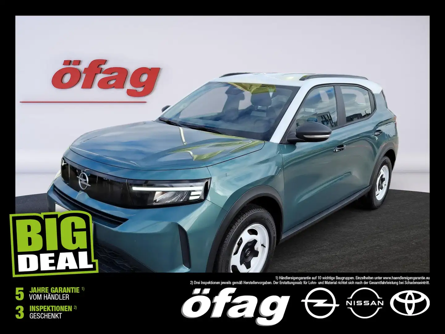 Opel Frontera 1.2 DI MHEV Edition Aut. LED+Navi+SHZ Grün - 1