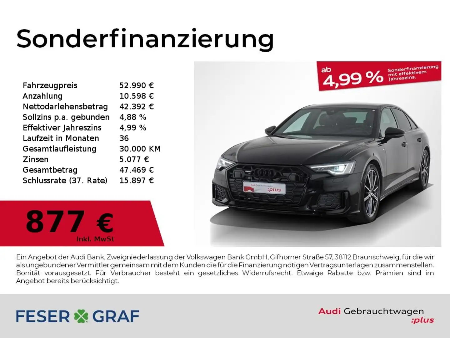 Audi A6 Lim. S line 40 TDI quattro S tronic Pano 20" Schwarz - 1