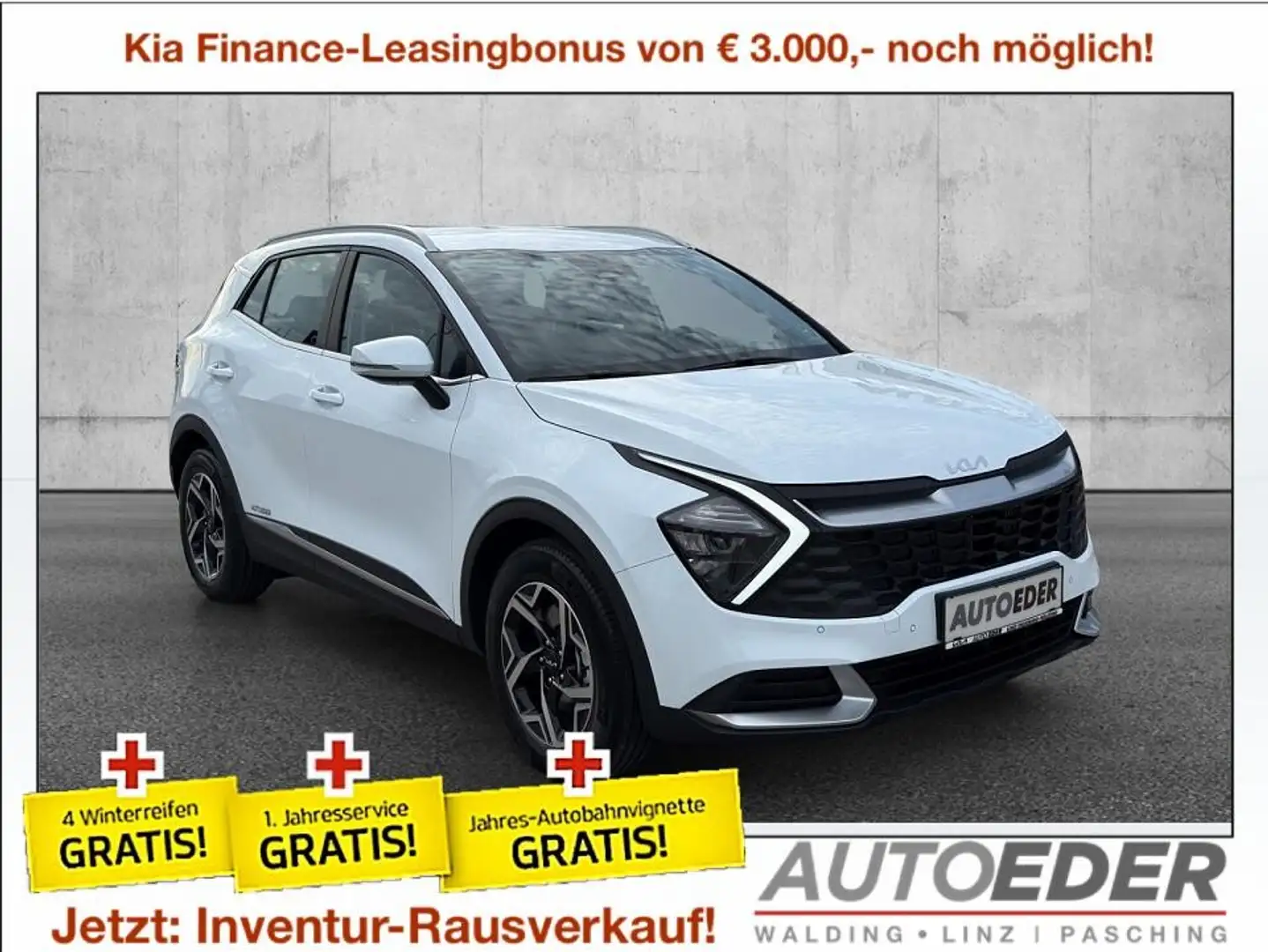 Kia Sportage 1,6 TGDI Silber Weiß - 1