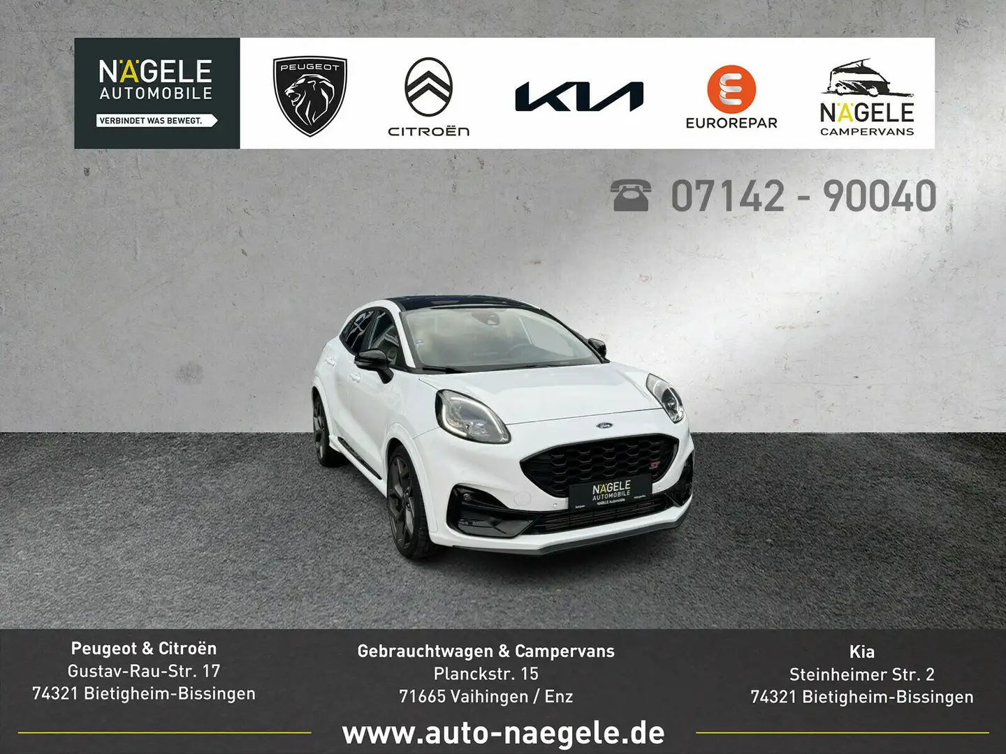 Ford Puma Puma ST 1.5 EcoBoost+Navi+Lenkradheizung Weiß - 1