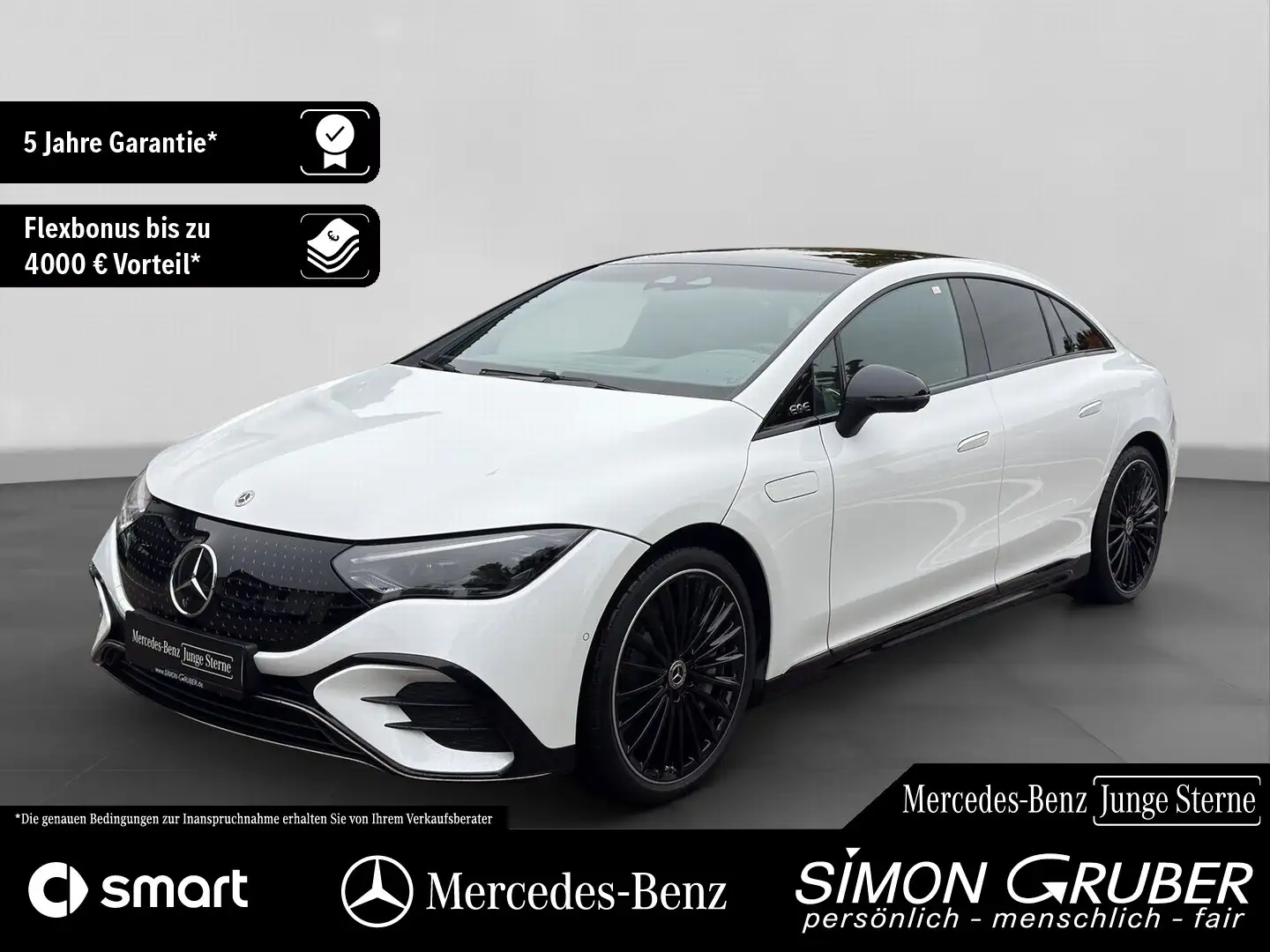 Mercedes-Benz EQE 350 4M AMG Hyper Airmatic Massage Mod 2025 Blanc - 1