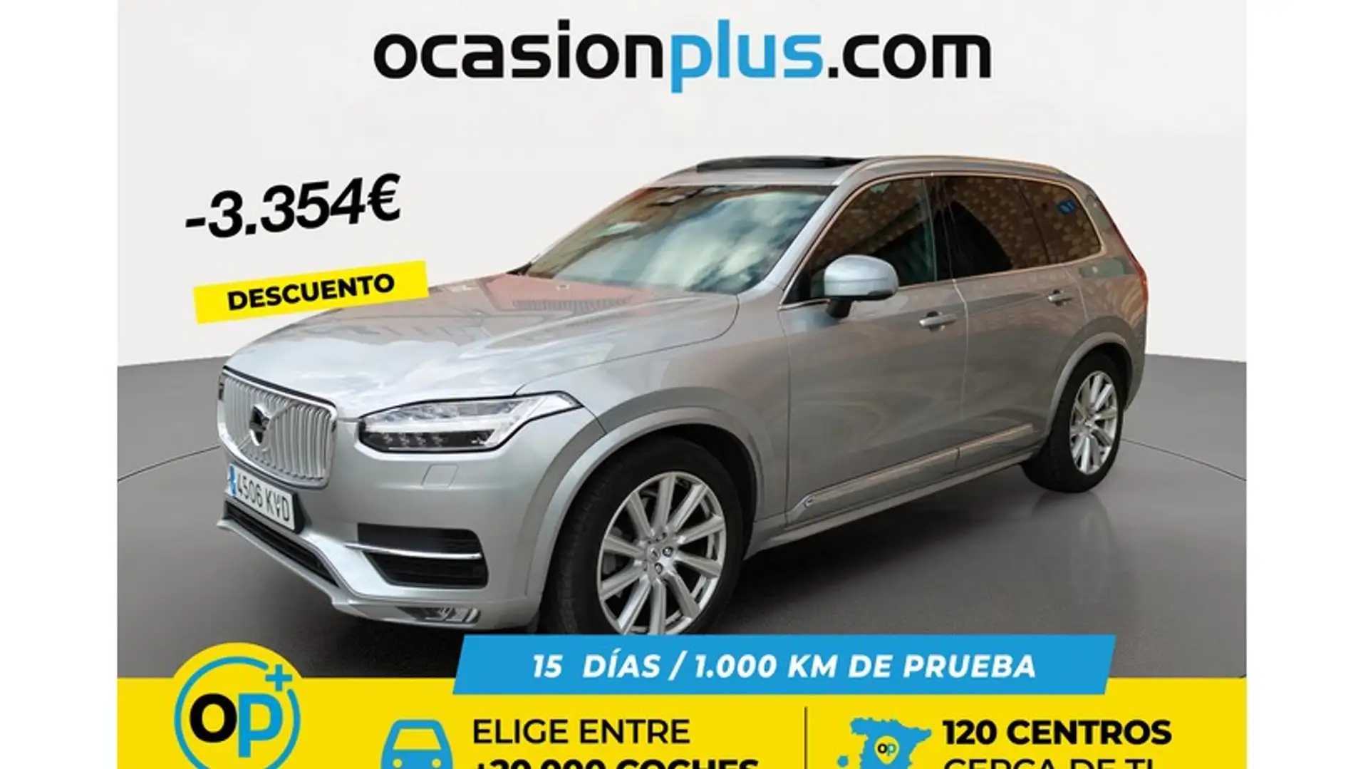 Volvo XC90 D5 Inscription AWD 235 Aut. Plateado - 1